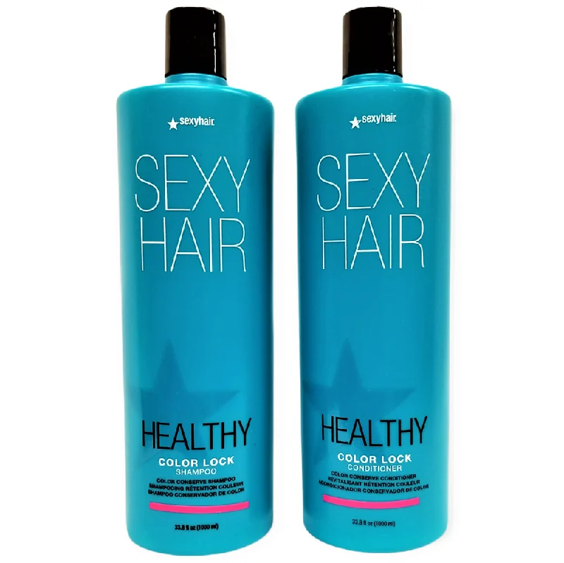 Density lotion-Sexy Hair Healthy Color Lock Shampoo and Conditioner 33.8 oz Duo