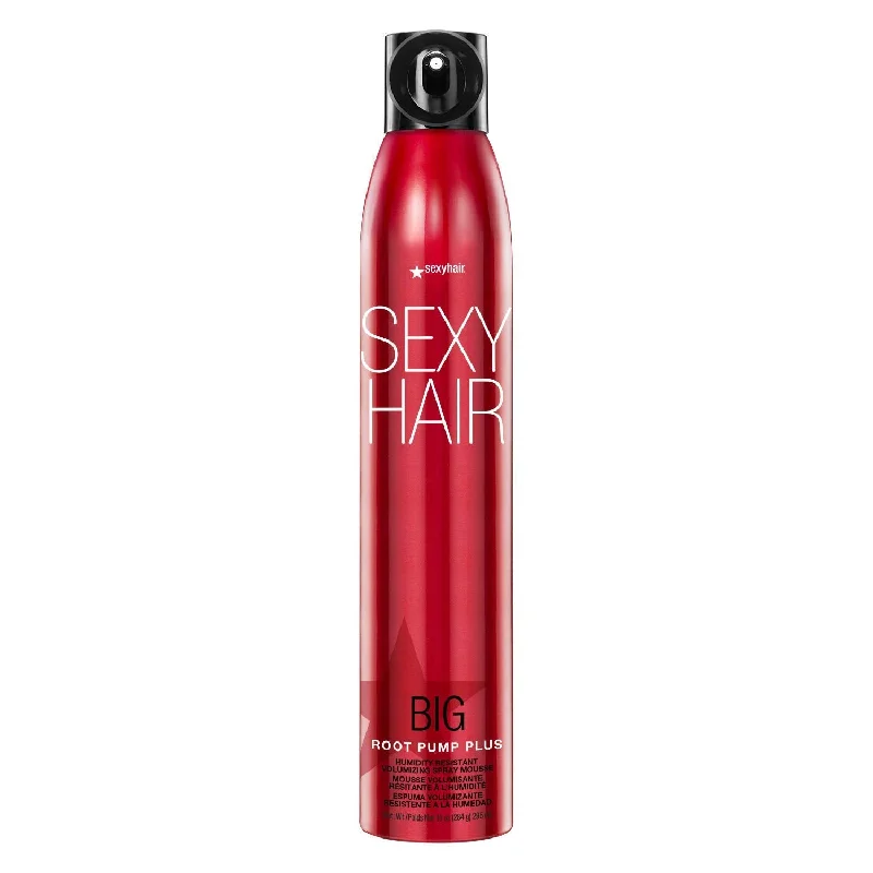 Frizz reducing balm-SexyHair Big Root Pump Plus Humidity Resistant Volumizing Spray Mousse 10 oz