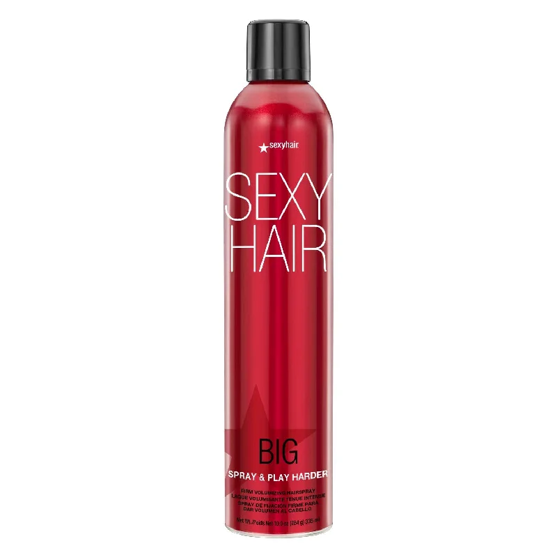 Moisturizing balm-SexyHair Big Spray and Play Harder Firm Volumizing Hairspray 10 oz