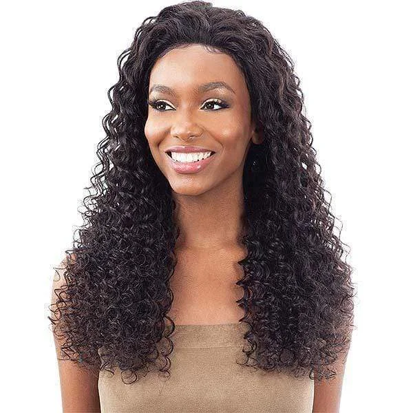 real person hair ring news weave-Shake N Go Girlfriend 100% Virgin Human Hair Lace Frontal Wig - GF D24