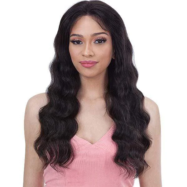 real person hair ring photo weave-Shake N Go Girlfriend 100% Virgin Human Hair Lace Frontal Wig - GF L22