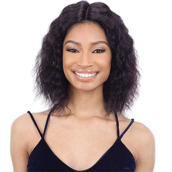 real person hair ring cross-season craft-Shake-N-Go Naked 100% Brazilian Natural Human Hair Lace Front Wig - BONA