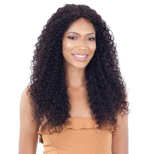 real person hair ring new twist-Shake-N-Go Naked 100% Brazilian Natural Human Hair Lace Front Wig - BREEON