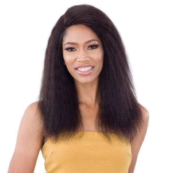 real person hair ring lightweight weave-Shake-N-Go Naked 100% Brazilian Natural Human Hair Premium Lace Front Wig - RIHANNI