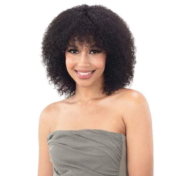 real person hair ring refined craft-Shake-N-Go Naked 100% Brazilian Natural Human Hair Wig - WAIKIKI CURL