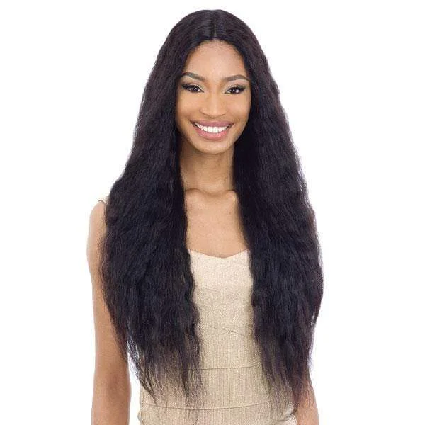 real person hair ring chic pattern-Shake N Go Naked Brazilian Wet & Wavy Human Hair Lace Front Wig - DEEP WAVE 30"