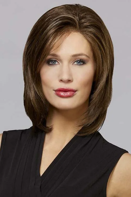 Dark blonde synthetic wigs-Tiffany Synthetic Wig by Henry Margu | Mid-Length, Straight | Basic Cap