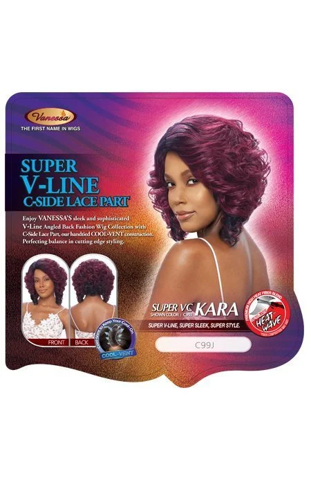 Medium brown synthetic wigs-Vanessa Super VC Kara