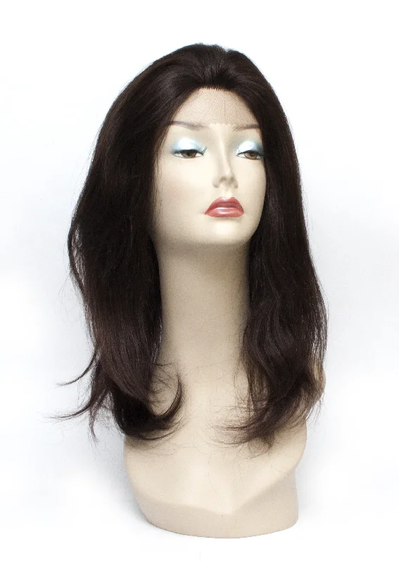 real person hair ring all-purpose craft-BRAZILIAN LACE FRONT HUMAN HAIR WIG-  Vina (NC3)