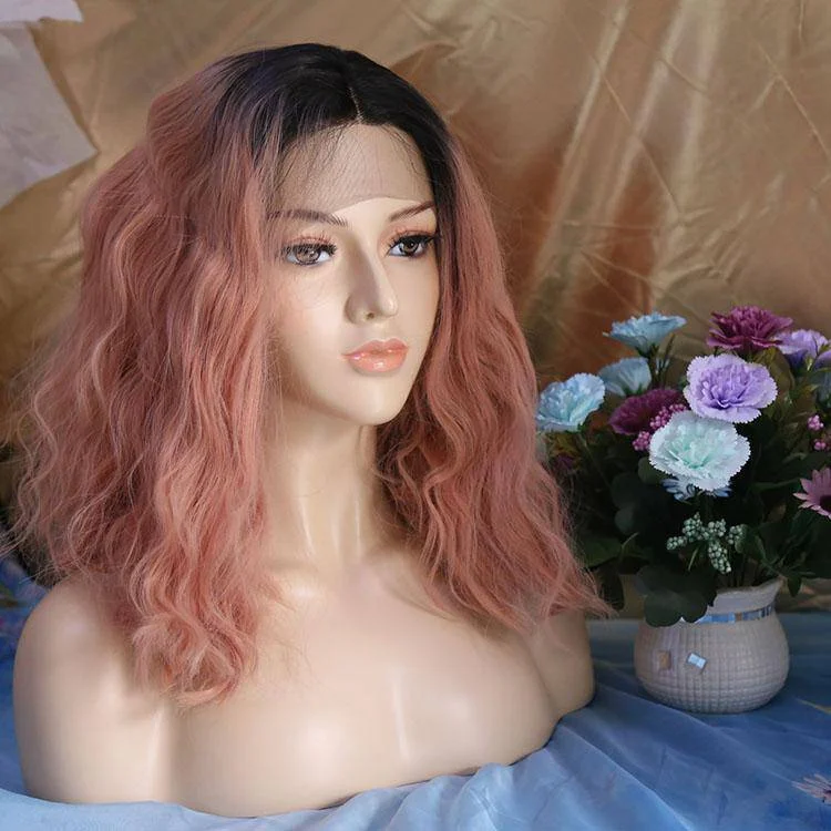 Warm blonde synthetic wigs-VIP - Synthetic Lace Front Wig - 035