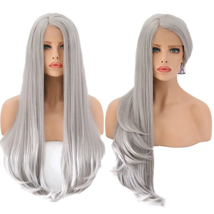 Synthetic wigs with fluffy texture-VIP - Synthetic Lace Front Wig 053