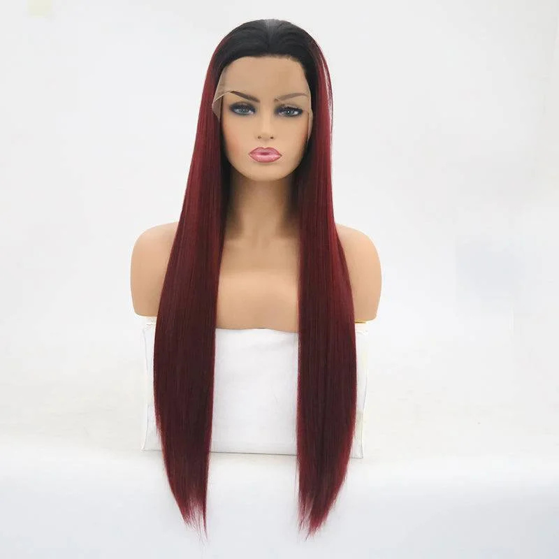 Synthetic wigs for mature women-VIP - Synthetic Lace Front Wig