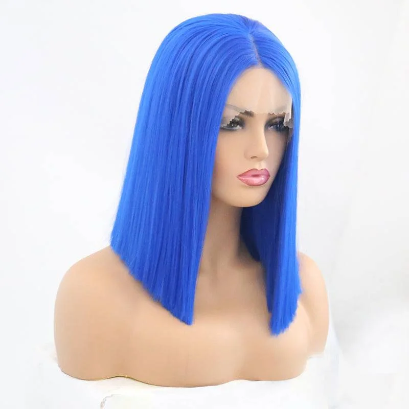 Synthetic wigs with deep violet-VIP - Synthetic Lace Front Wig