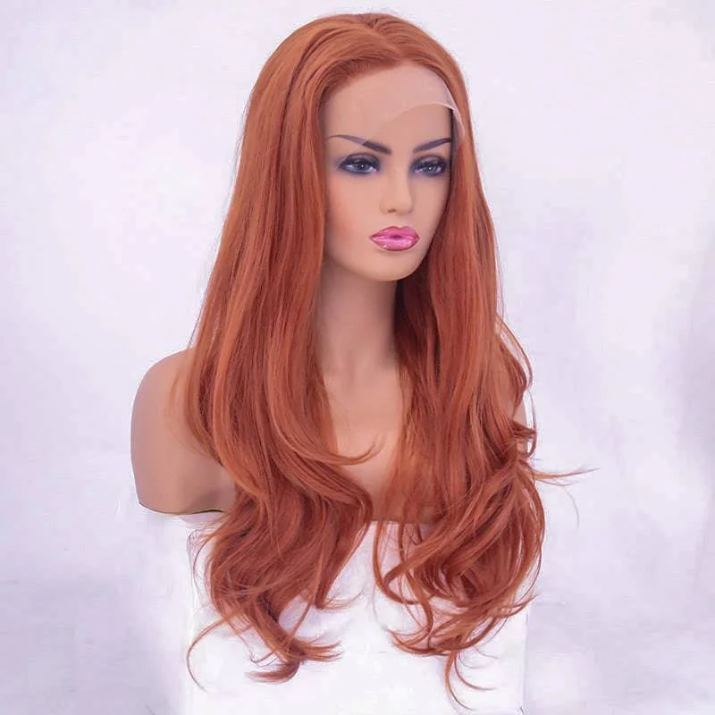 Creamy blonde synthetic wigs-VIP - Synthetic Lace Front Wig