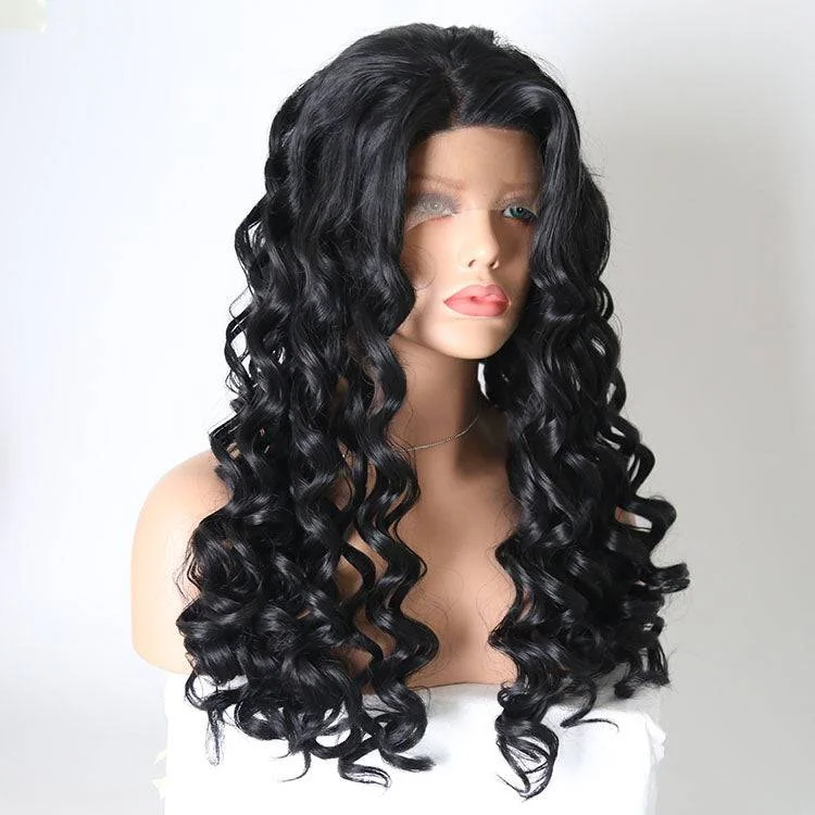 Synthetic wigs with low ponytail-VIP - Synthetic Lace Front Wig