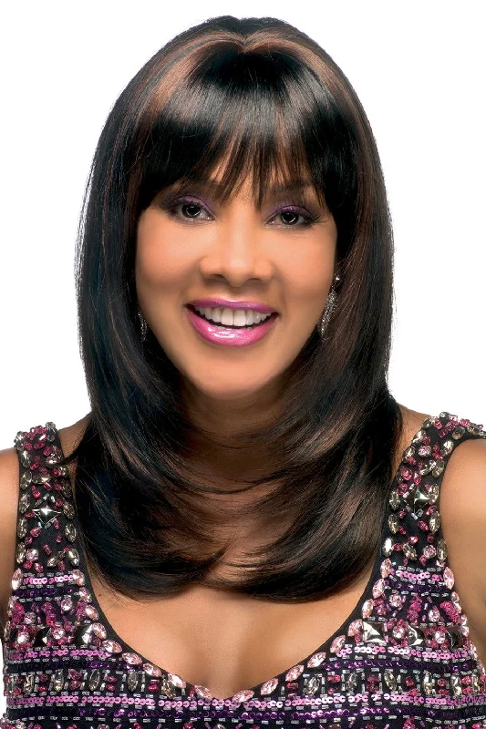 Synthetic wigs with sharp curls-Vivica A. Fox Charli-V