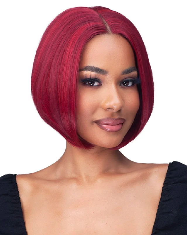 Synthetic wigs with plum highlights-Vixie | Lace Front Synthetic Wig by Bobbi Boss