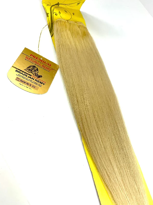 Bond gel-WEFT. HAIR EXTENSIONS .PREMIUM NATURAL .BRAZILIAN REMY 18 .INCH  # 613.