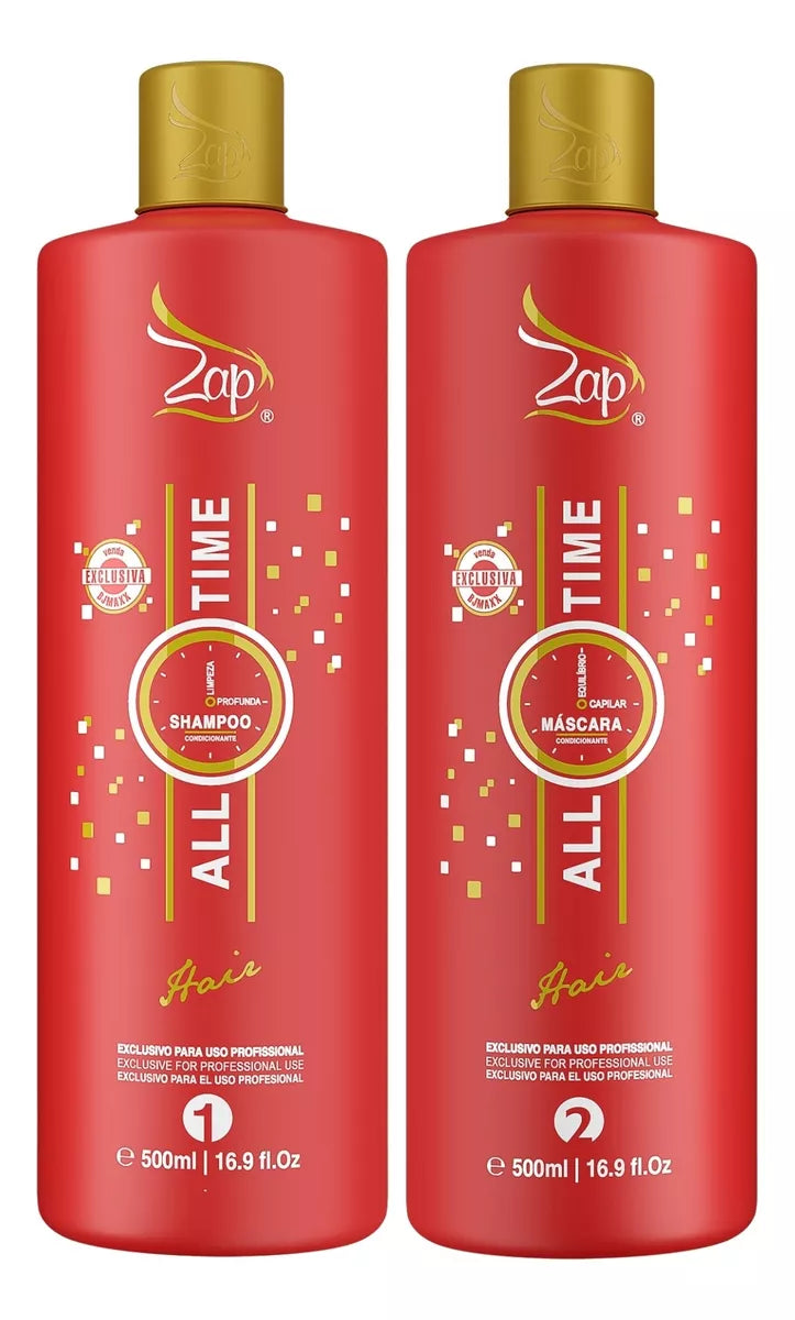 Hair care products for infants-Zap Cosmetics All Time Organic Mask 2x500ml / 2x16.9 fl oz KIT