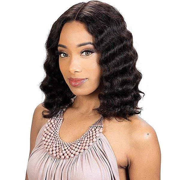 real person hair ring short pattern-Zury Sis 100% Brazilian Virgin Human Hair Wig - HRH BRZ LACE RIVER